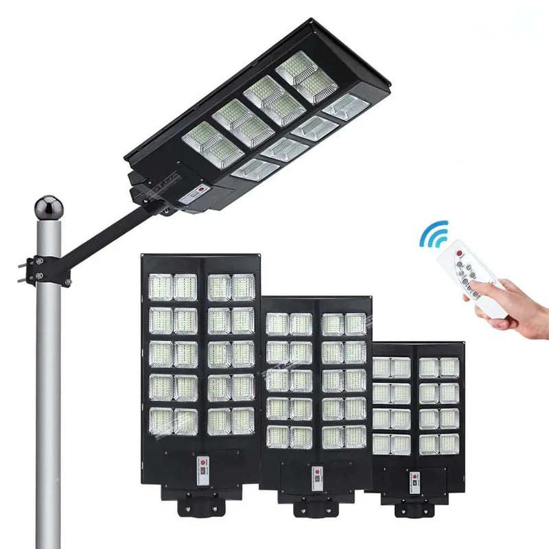 Luminária LED Solar para Chácaras, Quintal, Comércio e Ruas